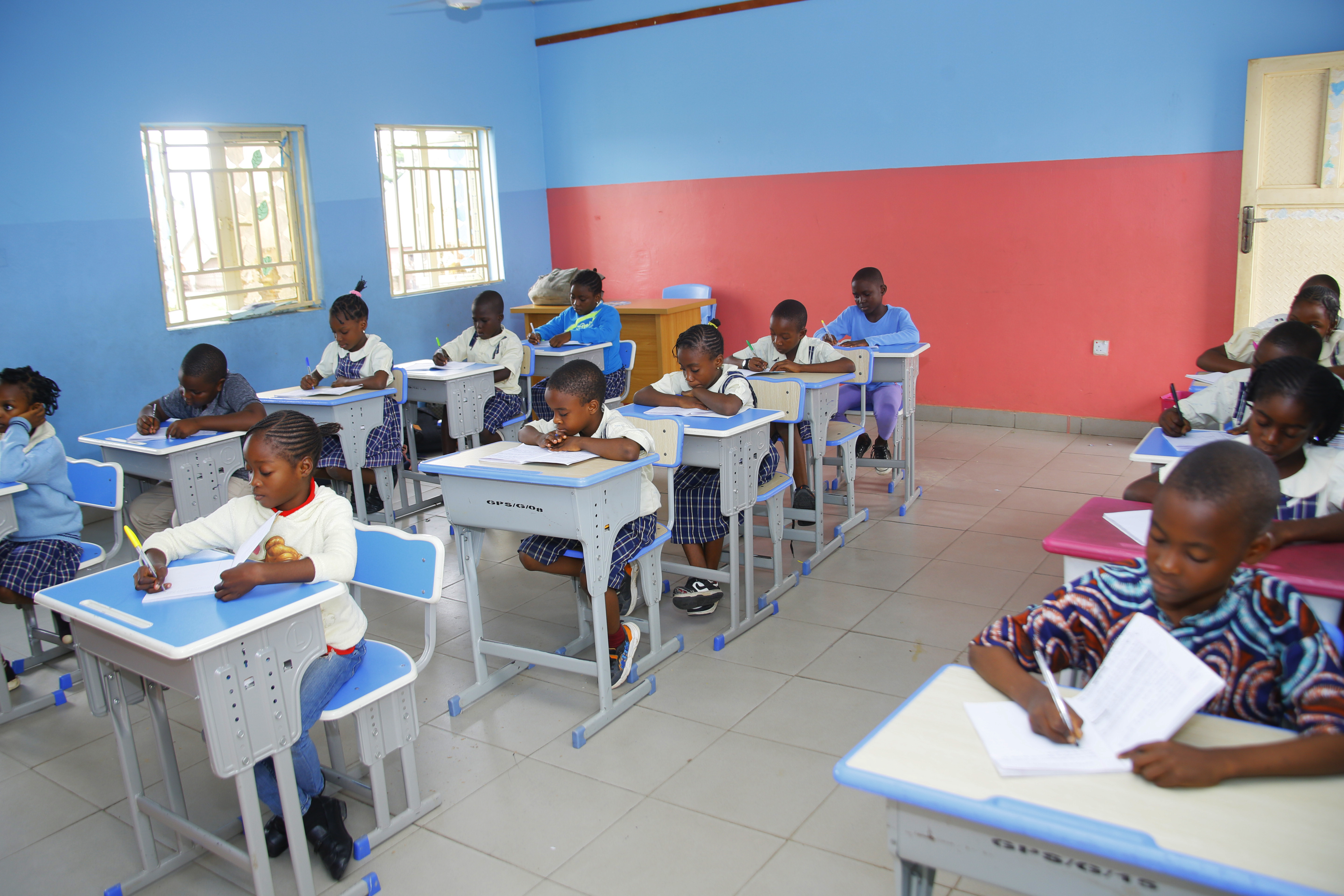 Modern classroom with technology