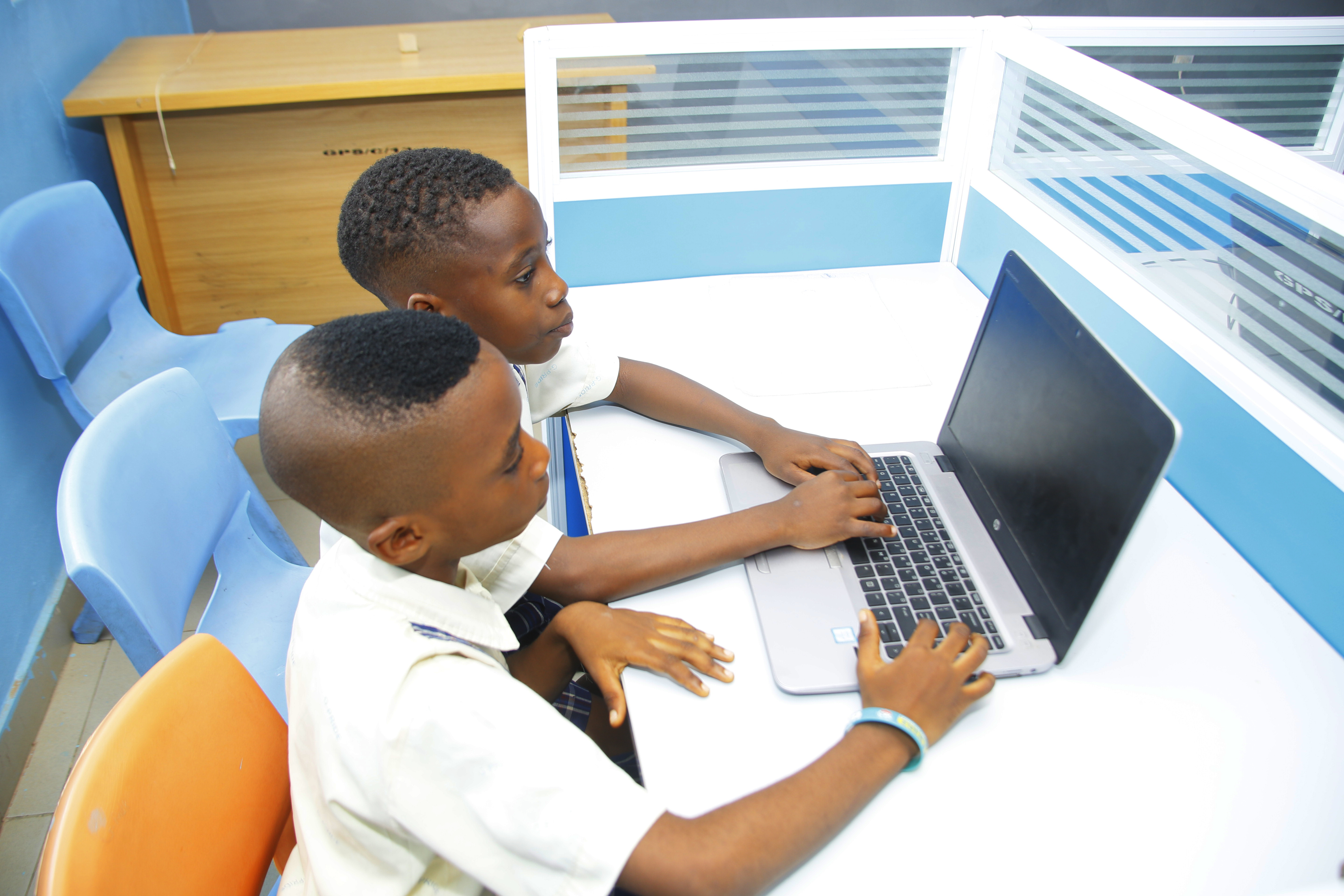 School building in safe environment